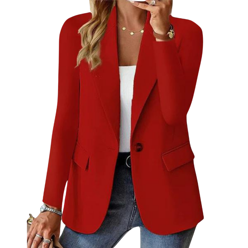 Tailored Single-Button Blazer